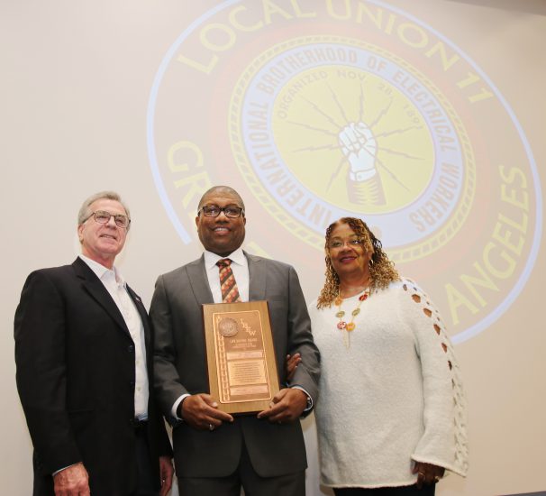 IBEW Recognizes Eric Brown for Life Saving Heroics