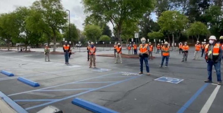 Video: IBEW 11 On Site at Kaiser Permanente in Woodland Hills – April 8, 2020