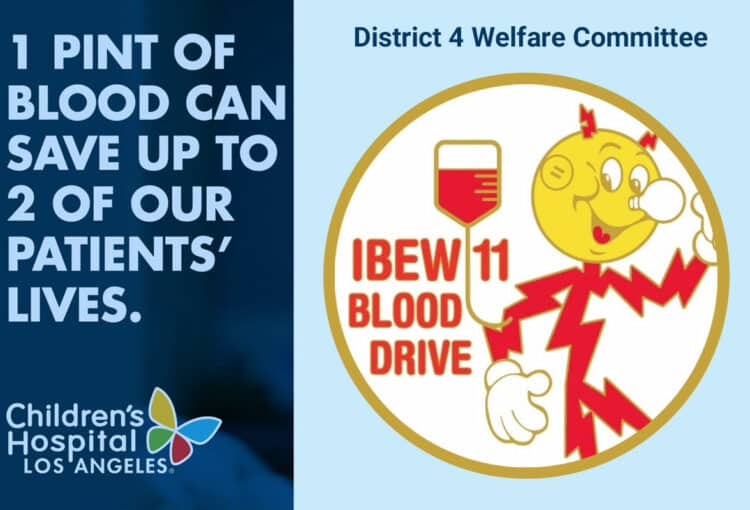 District 4 Welfare Committee Blood Drive